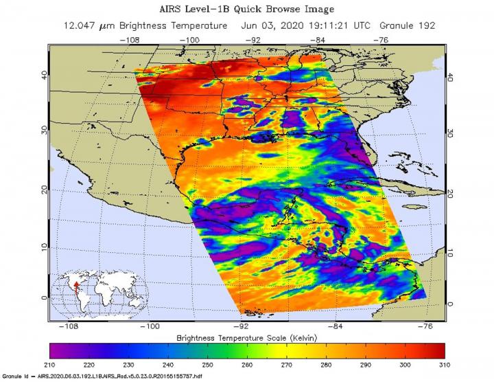 AIRS image of Cristobal