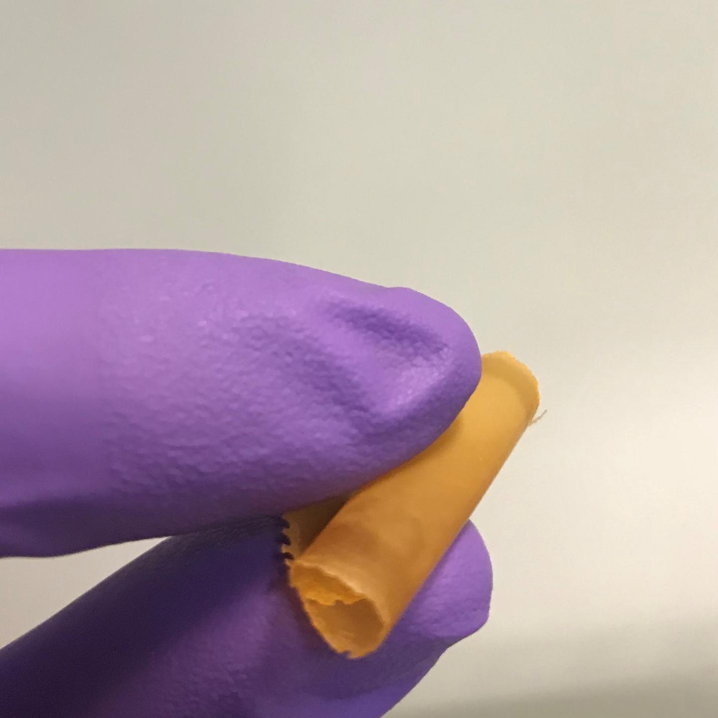 Flexible polymer membrane with embedded nanoparticles