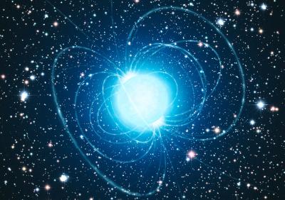 Artist's Impression of the Magnetar in the Extraordinary Star Cluster Westerlund 1