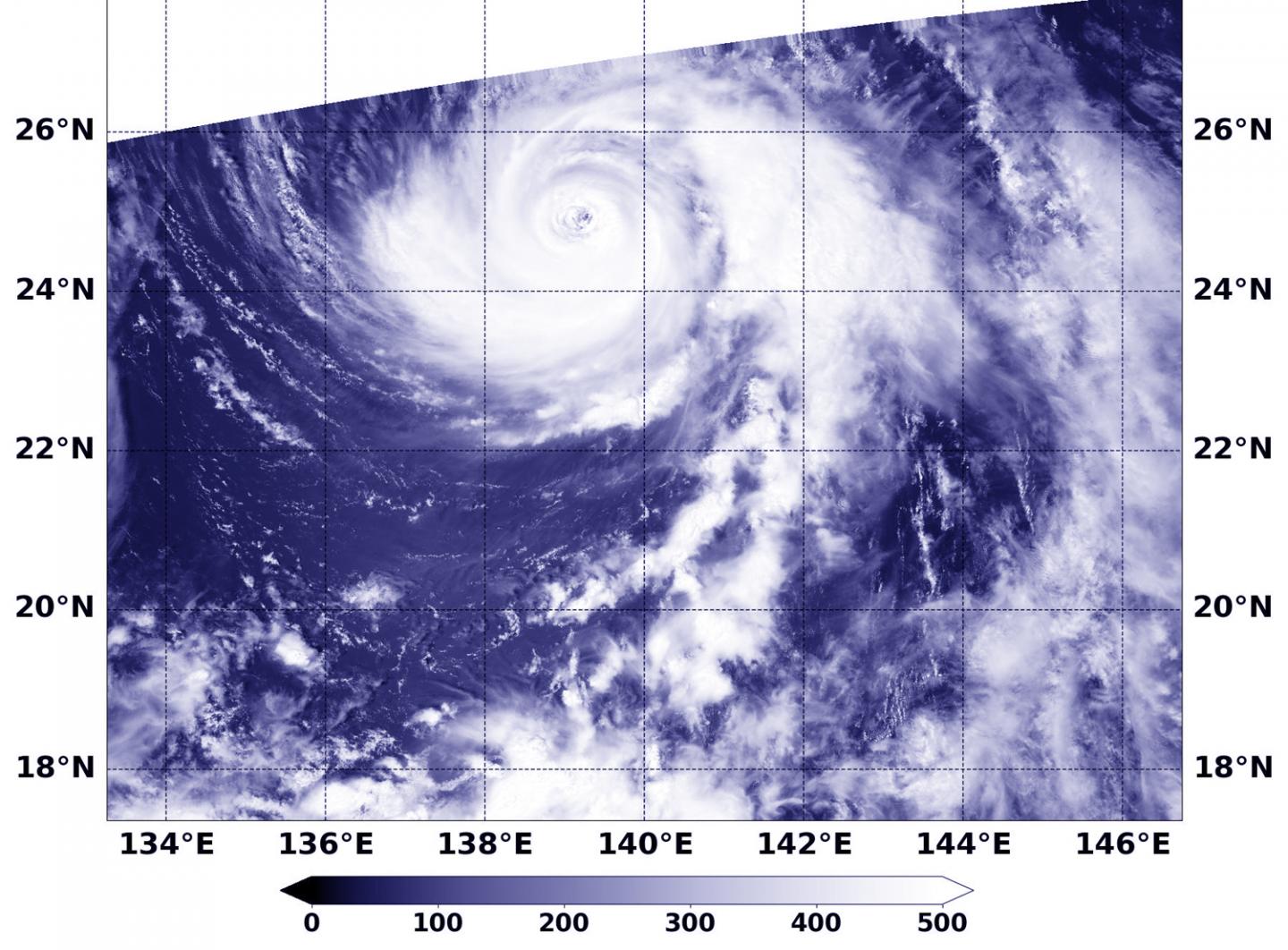 NASA-NOAA's Suomi NPP Finds a Clear Eye in Typhoon Cimaron