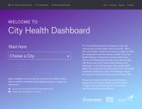 City Health Dashboard Homepage
