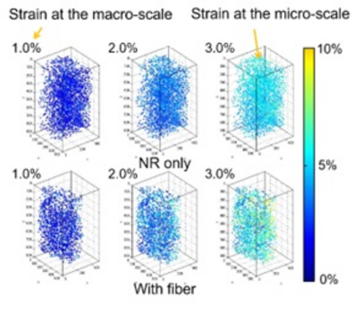 Strain evaluation at the multiscale