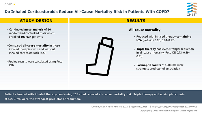 Do Inhaled Corticosteroids Reduce All-Cause Mortality Risk in Patients With COPD?