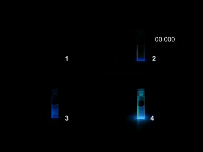 Copper clusters in DMSO upon UV light irradiation