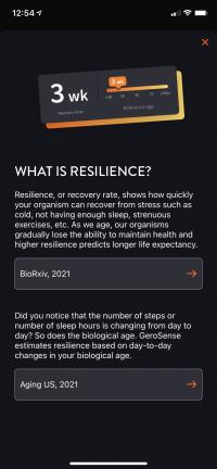 GeroSense resilience