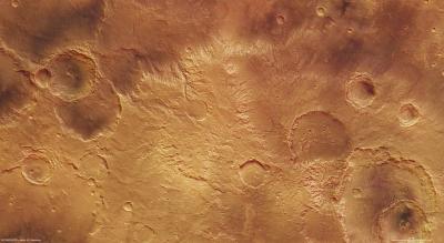 Part of the Sirenum Fossae Region in the Southern Highlands of Mars