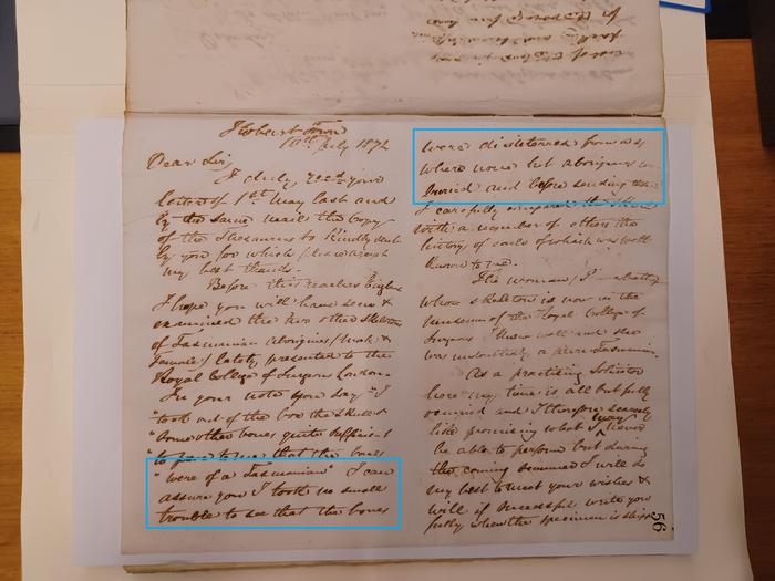 1872 Letter from Morton Allport to craniologist Joseph Barnard Davis