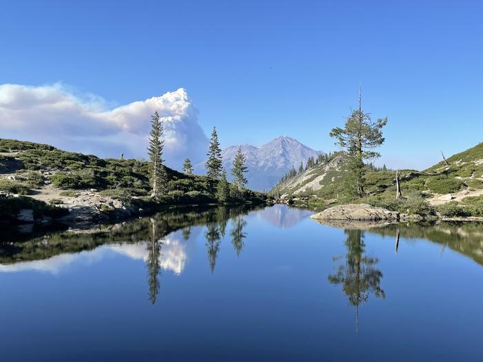 Heart Lake smoke plume