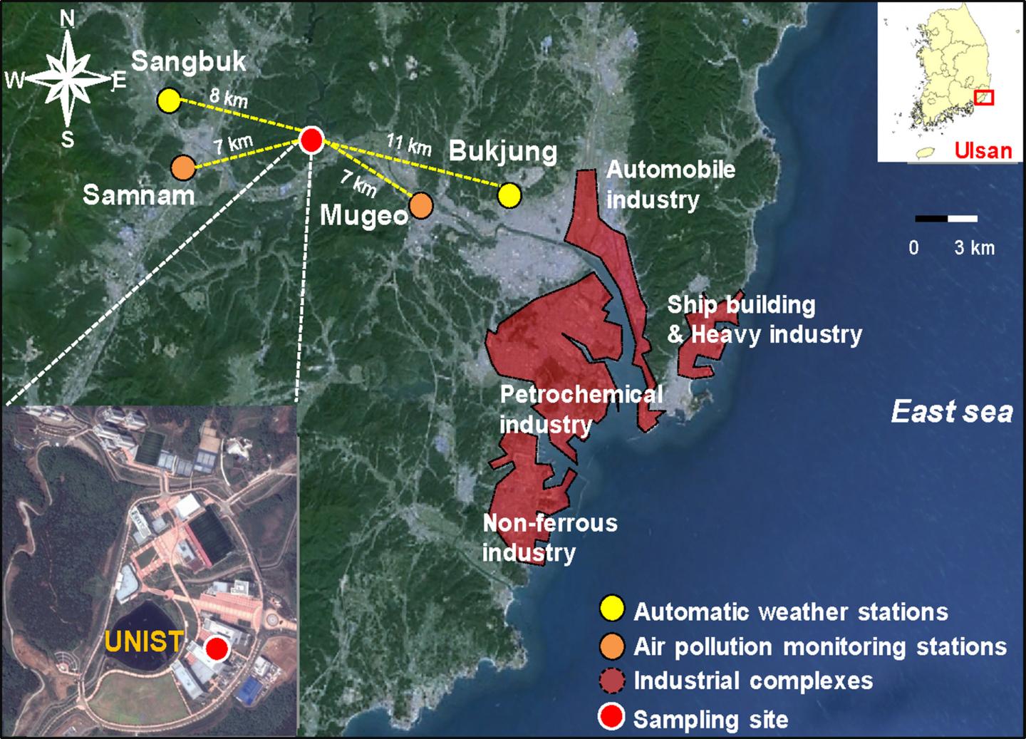 Sampling Site Location UNIST [IMAGE] EurekAlert! Science News Releases