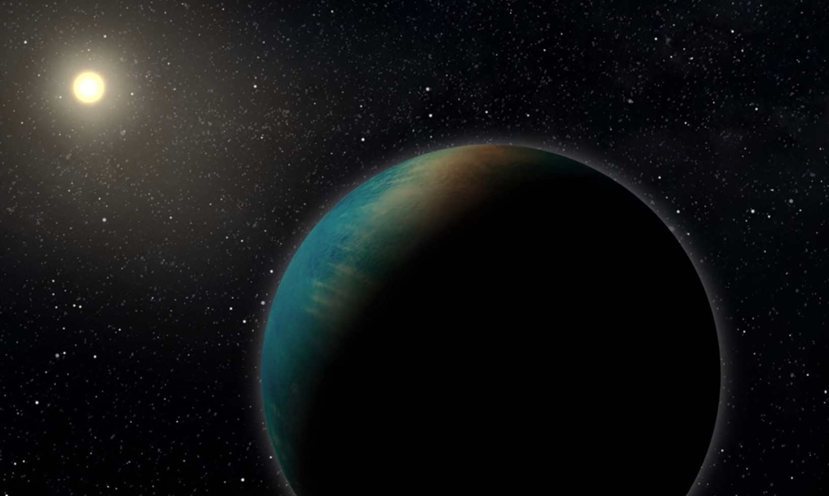 An extrasolar world covered in water?