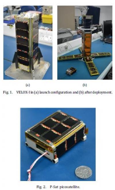 VELOX-I Before and After Deployment and a Picosatellite