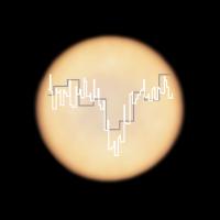 アルマ望遠鏡が観測した金星の画像に、リン化水素&#12398