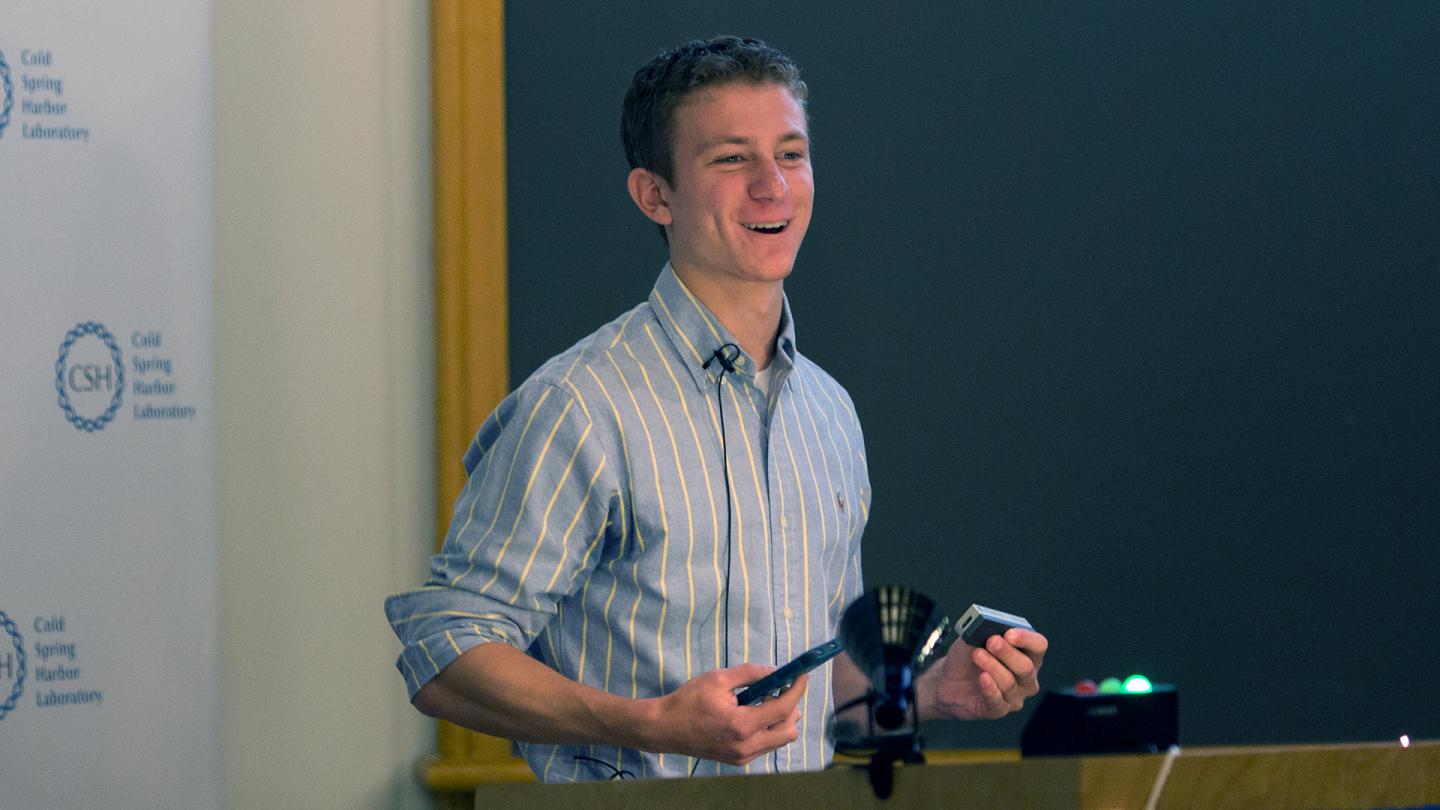 Aspyn Palatnick at CSHL's 125th anniversary Open House