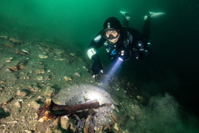 Cave diving for megafauna