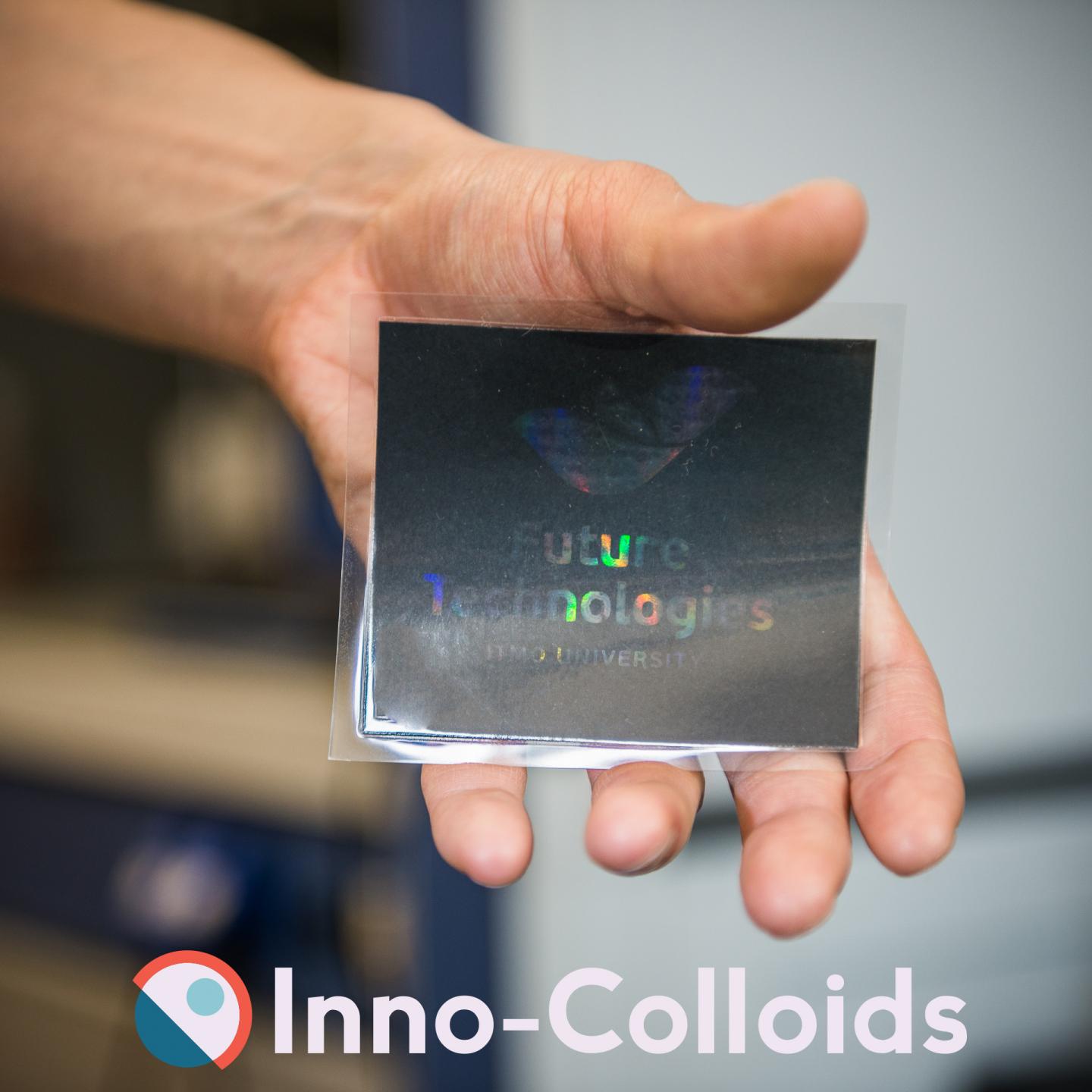 Example of Inkjet Printed Rainbow Hologram