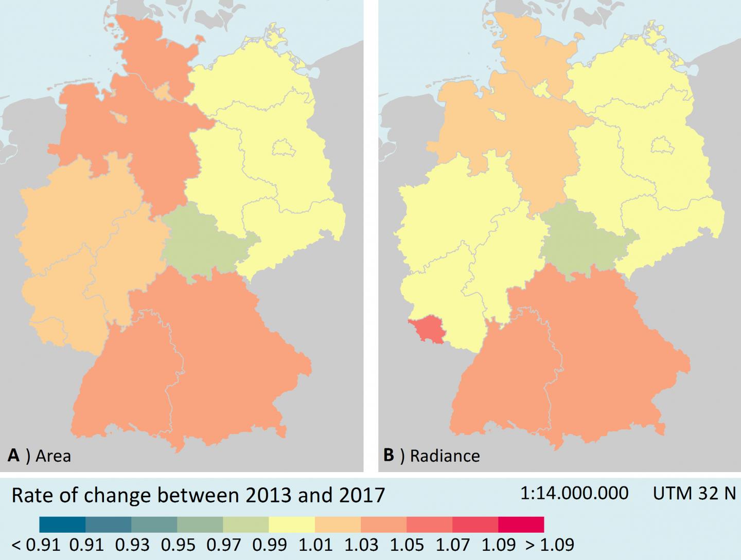 Map of German Federal States