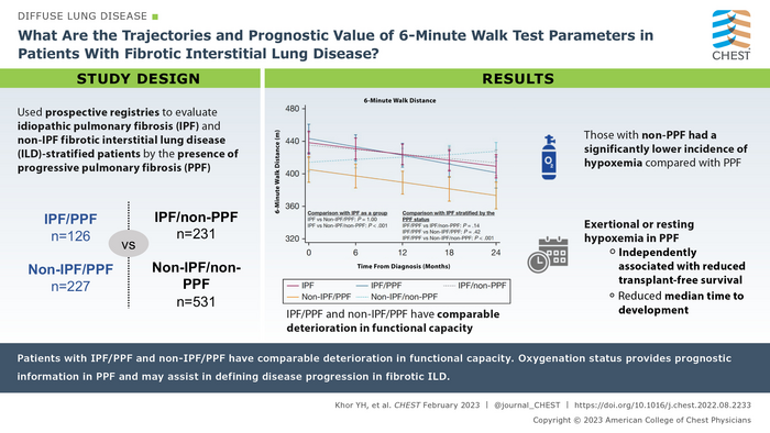 What are the Trajectories and Prognostic Value of 6-Minute Walk Test Parameters in Patients With Fibrotic Interstitial Lung Disease?