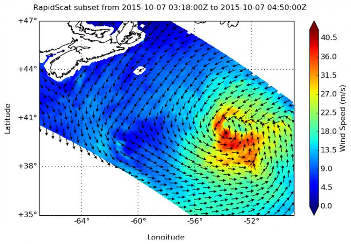 RapidScat Image of Joaquin