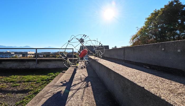 The morphing Good Over All Terrains (GOAT) robot in sphere mode © CREATE EPFL