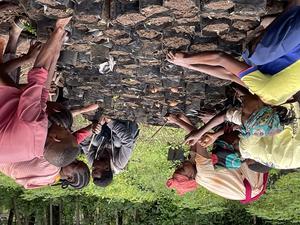 Planting fruit trees to help diversify livelihoods in the Bale Mountains of Ethiopia.