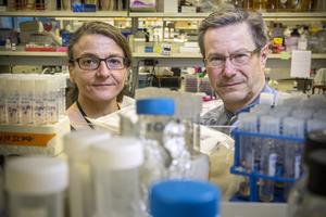 Photo of scientists Martine Aubert and Keith Jerome