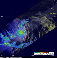 Katia's Rainfall Rates From the NASA TRMM Satellite