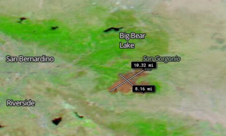 Worldview App Registers Size of Apple Fire Burn Scar