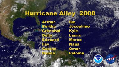 NASA debuts the entire 2008 hurricane season | EurekAlert!