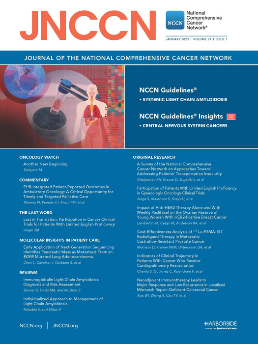 JNCCN Cover, January 2023