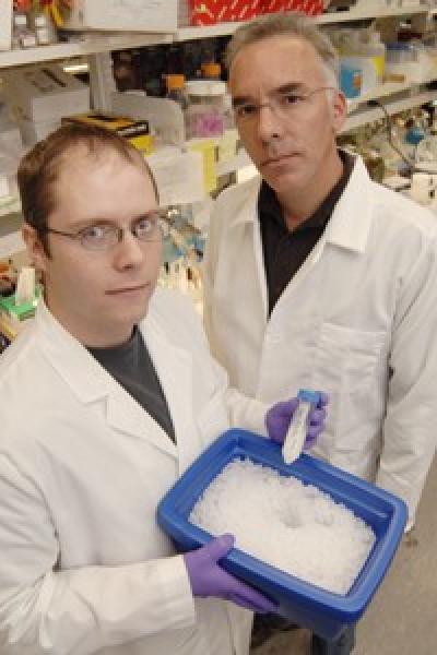Dr. Michael Gale (right)