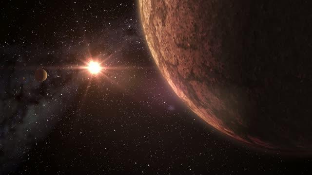 Video -- Artistic Simulation of a Planetary System Composed by Three Rocky Planets