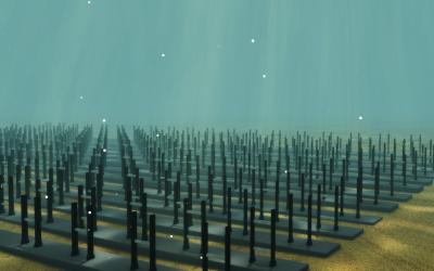 VIVACE Converters on the Ocean Floor