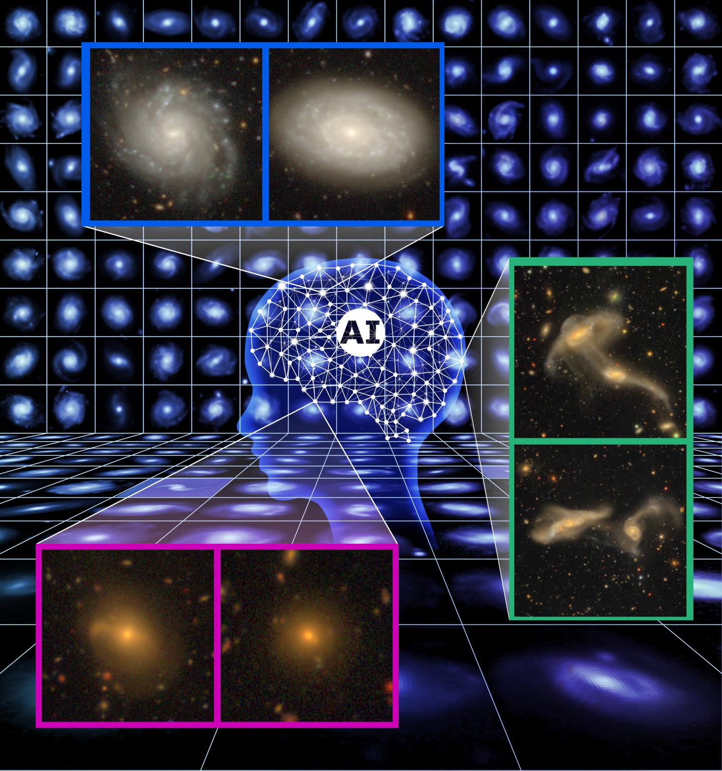 宇宙に存在する多様な形態の銀河が人工知能によっ&#12390