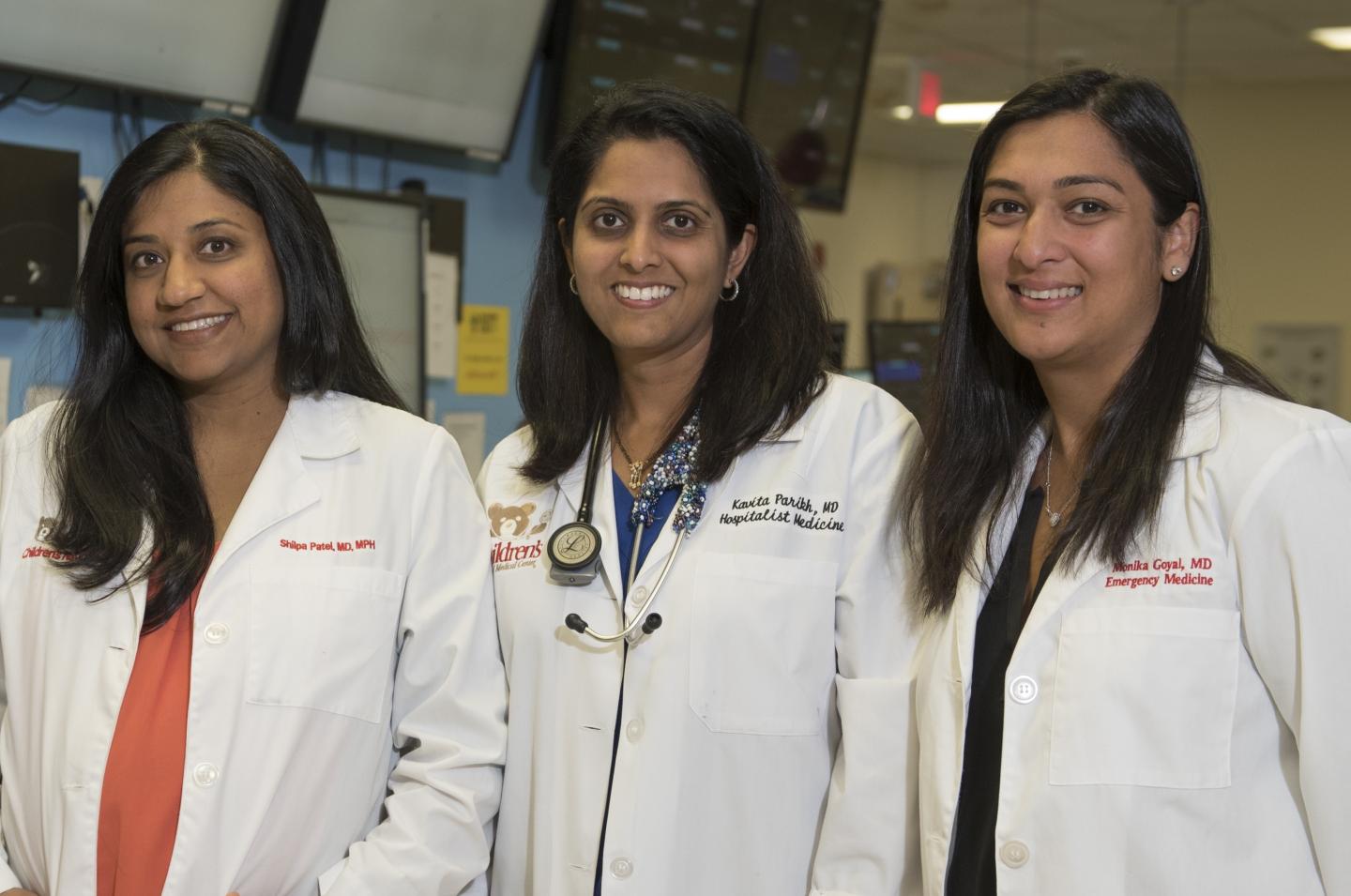 Drs. Kavita Parikh, Shilpa Patel and Monika Goyal