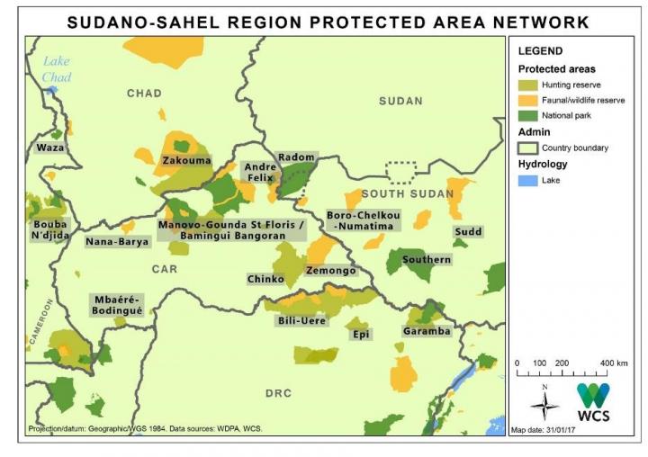 Map of Central African Republic