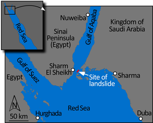 Discovery of ancient underwater landslide could help Middle Eastern nations realize tsunami hazards