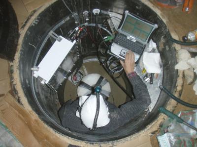 Engineer Tests the Station