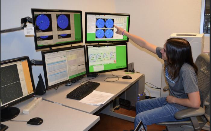 Cal Poly student at VERITAS co [IMAGE] | EurekAlert! Science News Releases