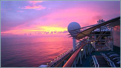 Explorer of the Seas at Sunset