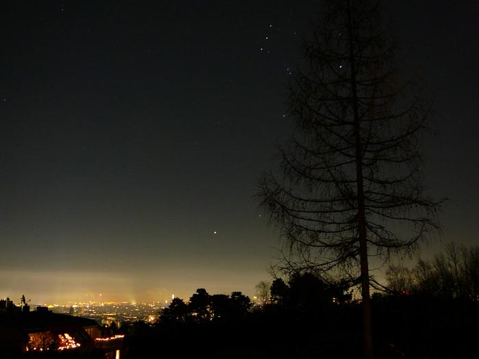 Light pollution over Vienna