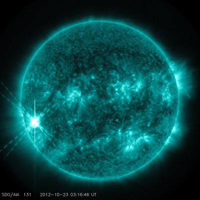 NASA's SDO Sees a Solar Flare on Oct. 22, 2012