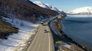 A road in Finnmark, Norway