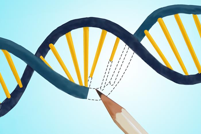 Illustration of gene editing