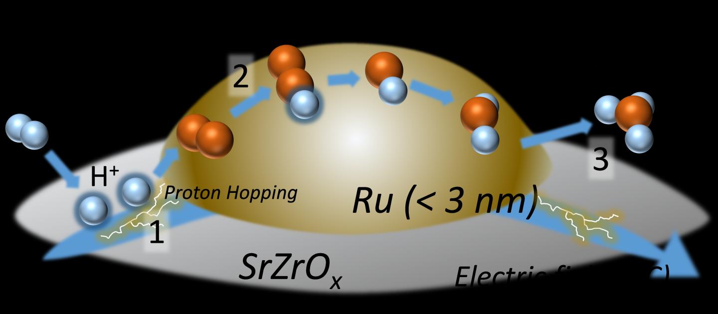 Surface Proton Hopping