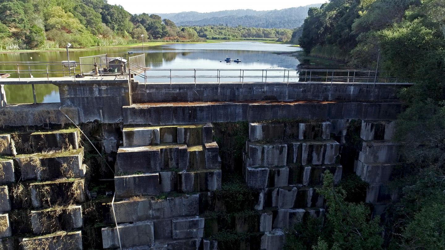 Searsville Reservoir in Woodside, California