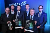 The Winners of the 2018 German Gas Industry Innovation Award from KIT and IASS in Potsdam