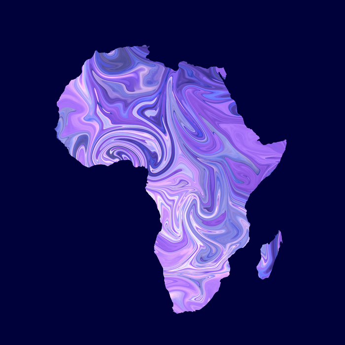 An artistic representation of African population genetics.