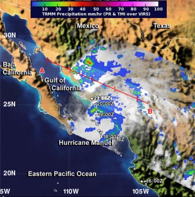 TRMM Sees Hurricane Manuel