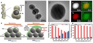 The catalysts with an ionomer “shell” facilitate the mass transport for electroreduction of carbon dioxide.