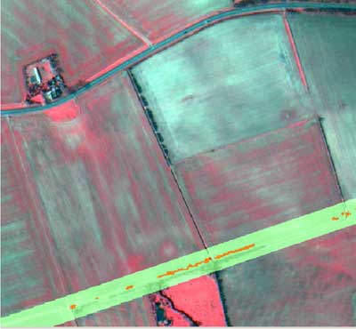 Satellite Image Showing Gas Leaks